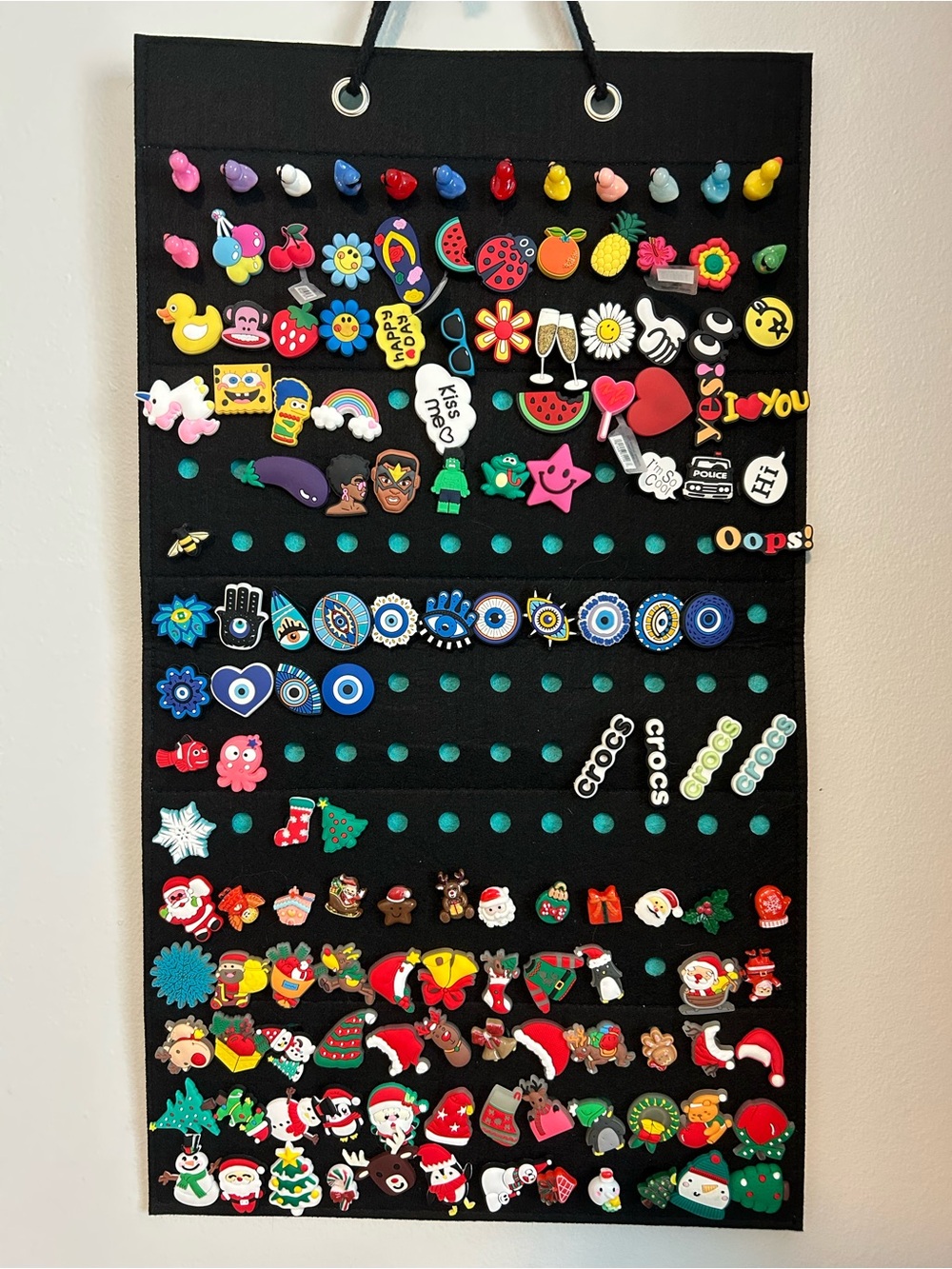 139 Shoe Charms Jibbitz with Display Organizer